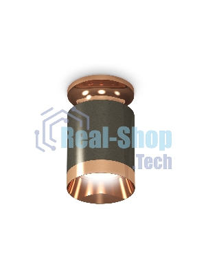 Светильник Ambrella Light XS6303160 DCH/PPG черный хром/золото розовое полированное MR16 GU5.3 (N6906, C6303, N6135)