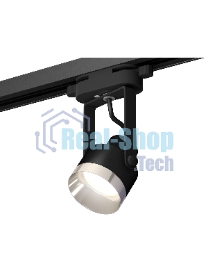 Светильник Ambrella light XT6602042 PBK/PSL черный полированный/серебро полированное MR16 GU10 (C6602, N6132)