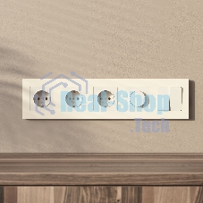 Рамка на 5 постов Slab (айвори софт) W0052962