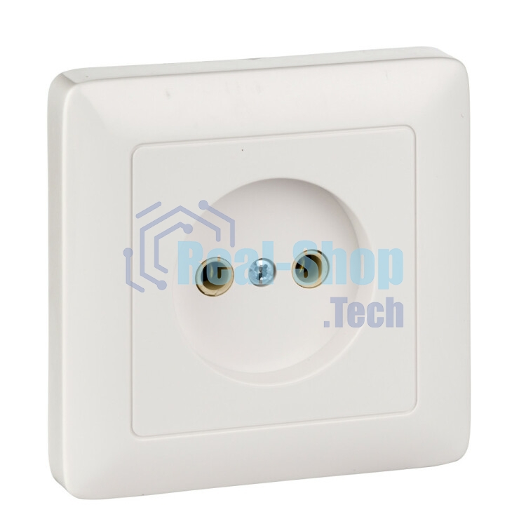 Розетка 1-м СП Хит 10А IP20 без заземл. бел. SchE RS10-132-B
