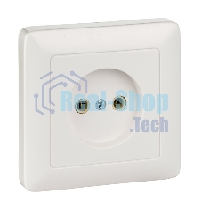 Розетка 1-м СП Хит 10А IP20 без заземл. бел. SchE RS10-132-B