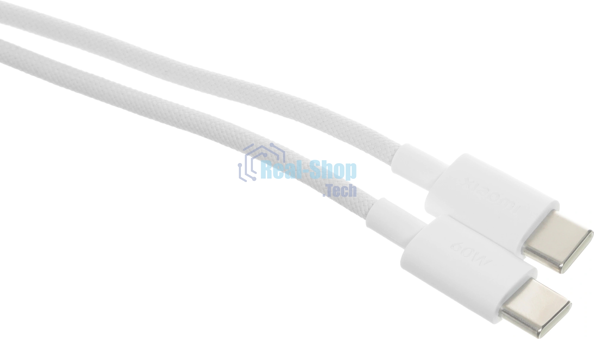 Кабель Xiaomi 3A Braided USB-C to USB-C Cable 1m белый
