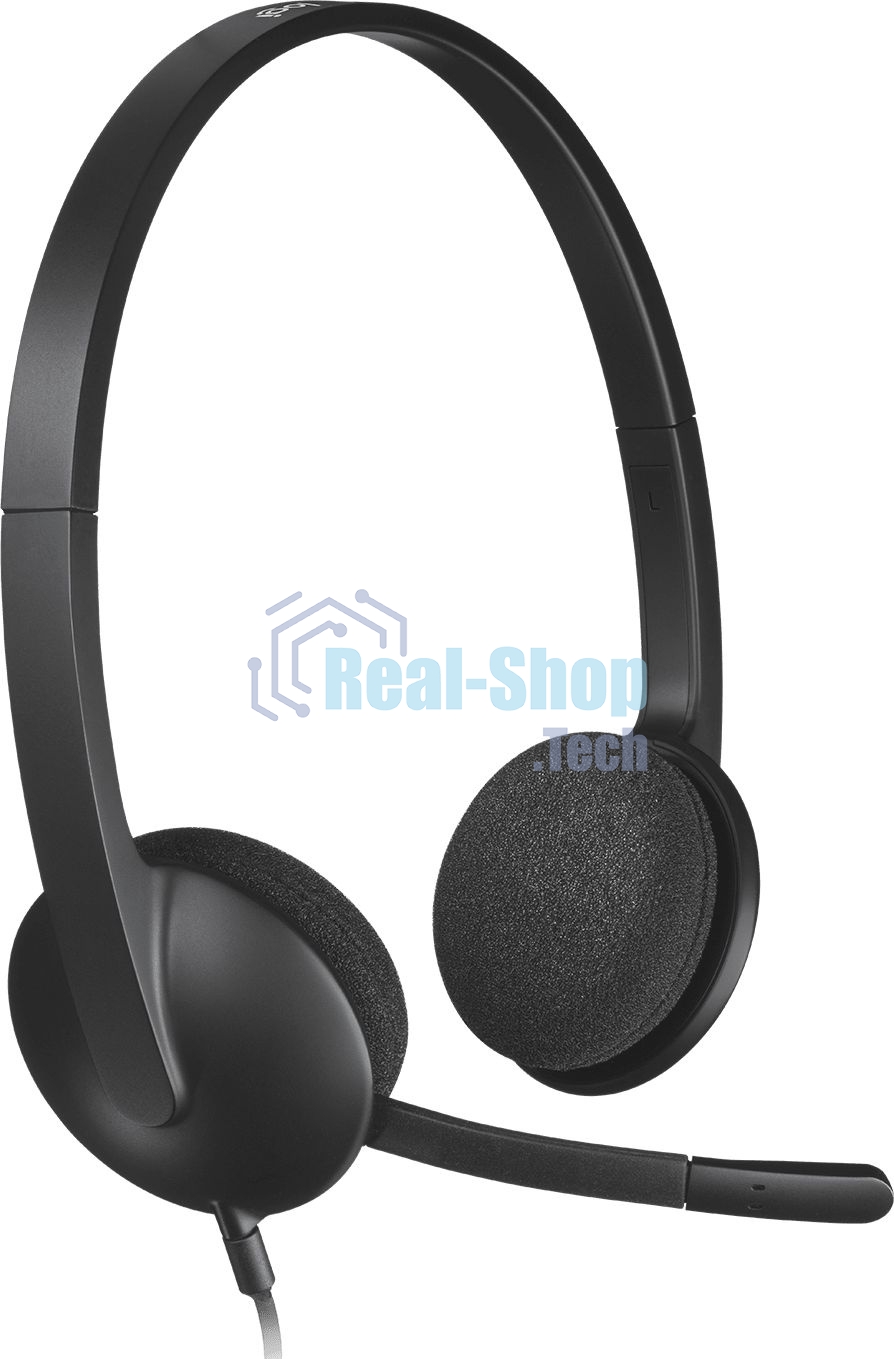 Гарнитура Logitech H340 чёрный, проводная, USB