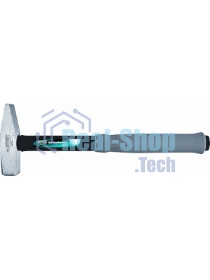 Молоток слесарный Gross 10276 500г, квадратный боек, фиберглассовая обрезиненная рукоятка