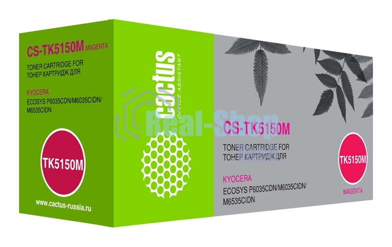 Картридж лазерный Cactus CS-TK5150M пурпурный (10000 стр.) для Kyocera Ecosys M6035cidn/P6035cdn