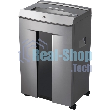 Шредер Deli 9906 серый с автоподачей (секр.P-5)/фрагменты/16лист./30лтр./скрепки/скобы/пл.карты/CD