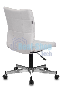 Кресло компьютерное Бюрократ CH-330M белый Lincoln 100, искусственная кожа, крестовина металл хром