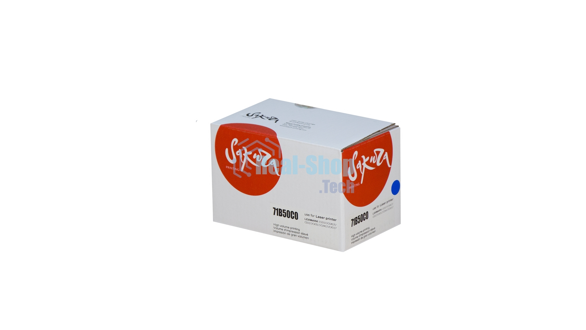 Картридж Sakura 71B50C0 для Lexmark CS317dn/ CS417dn/ CS517de/ CX317dn/ CX417dn/ CX417de/ CX517de, синий, 2300 к.