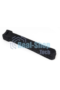 Хомуты-липучки на основе ленты Cablexpert Velcro VT-110x11BK 110 x 11 мм, черные (12 шт.)