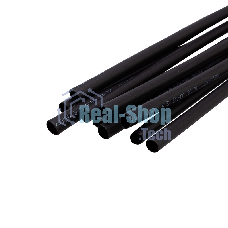 Трубка термоусаживаемая двухстенная клеевая Rexant 4.8/2.4мм (уп.10шт) по 1м черный