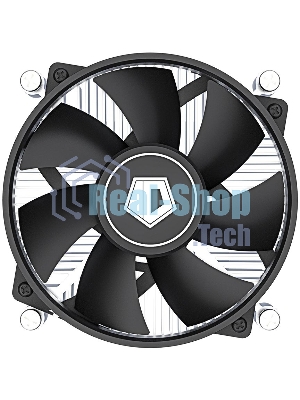Кулер ID-COOLING DK-19 PWM серебристый/черный 92мм алюминий 2200rpm 26db 4-pin 95W 55мм