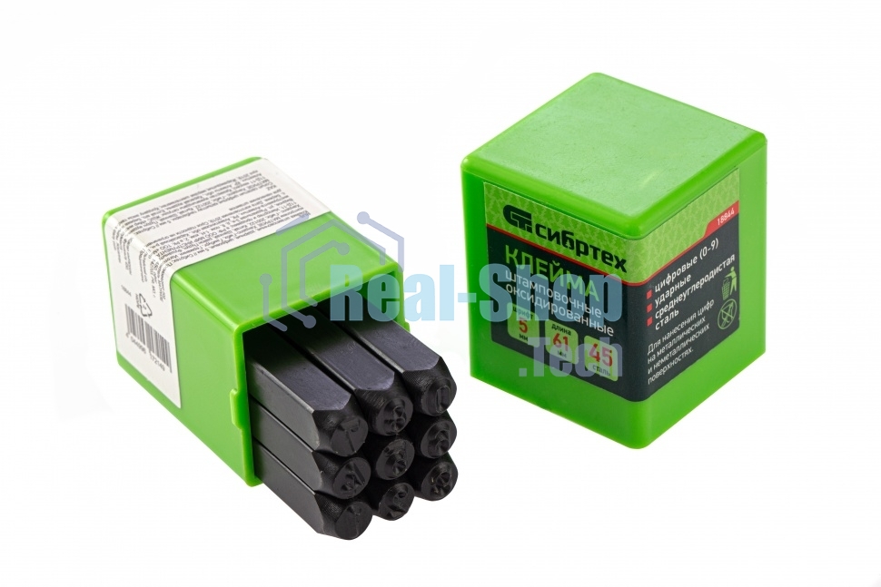 Клейма штамповочные Сибртех, ударные, цифровые, 5 мм