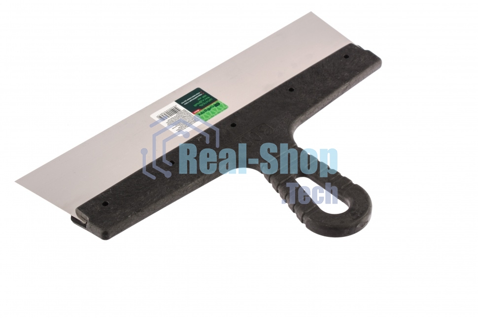 Шпатель фасадный Сибртех из нержавеющей стали,300 мм,пластмассовая ручка