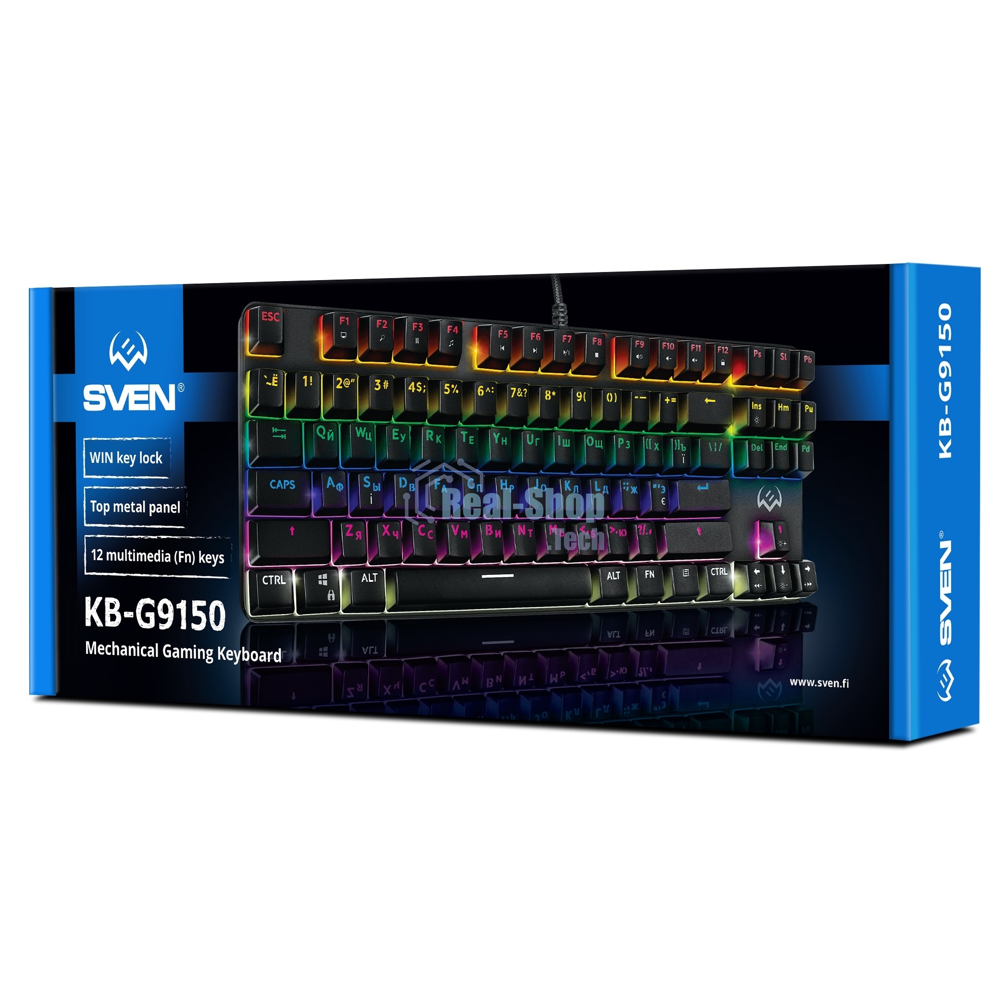 Клавиатура SVEN KB-G9150 проводная, USB Type-A, чёрный