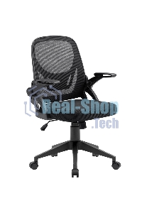 Кресло офисное Defender Office черный, сетка, регулир. подлокот