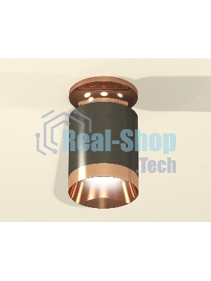 Светильник Ambrella Light XS6303160 DCH/PPG черный хром/золото розовое полированное MR16 GU5.3 (N6906, C6303, N6135)