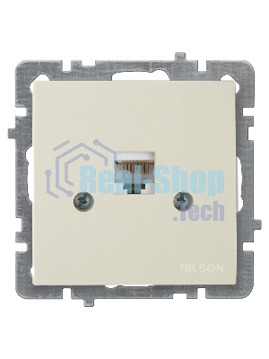 Nilson Механизм Роз. компьютерная 1-местн. СУ, (RJ45 CAT5), ТУРАН-АЛЕГРА-ТОР, кремовый (24120444)