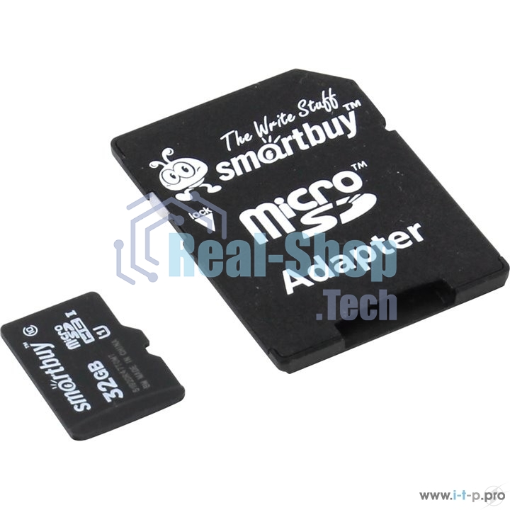 Флеш карта Smartbuy microSD 32Gb, microSDHC Class 10 (SD адаптер)