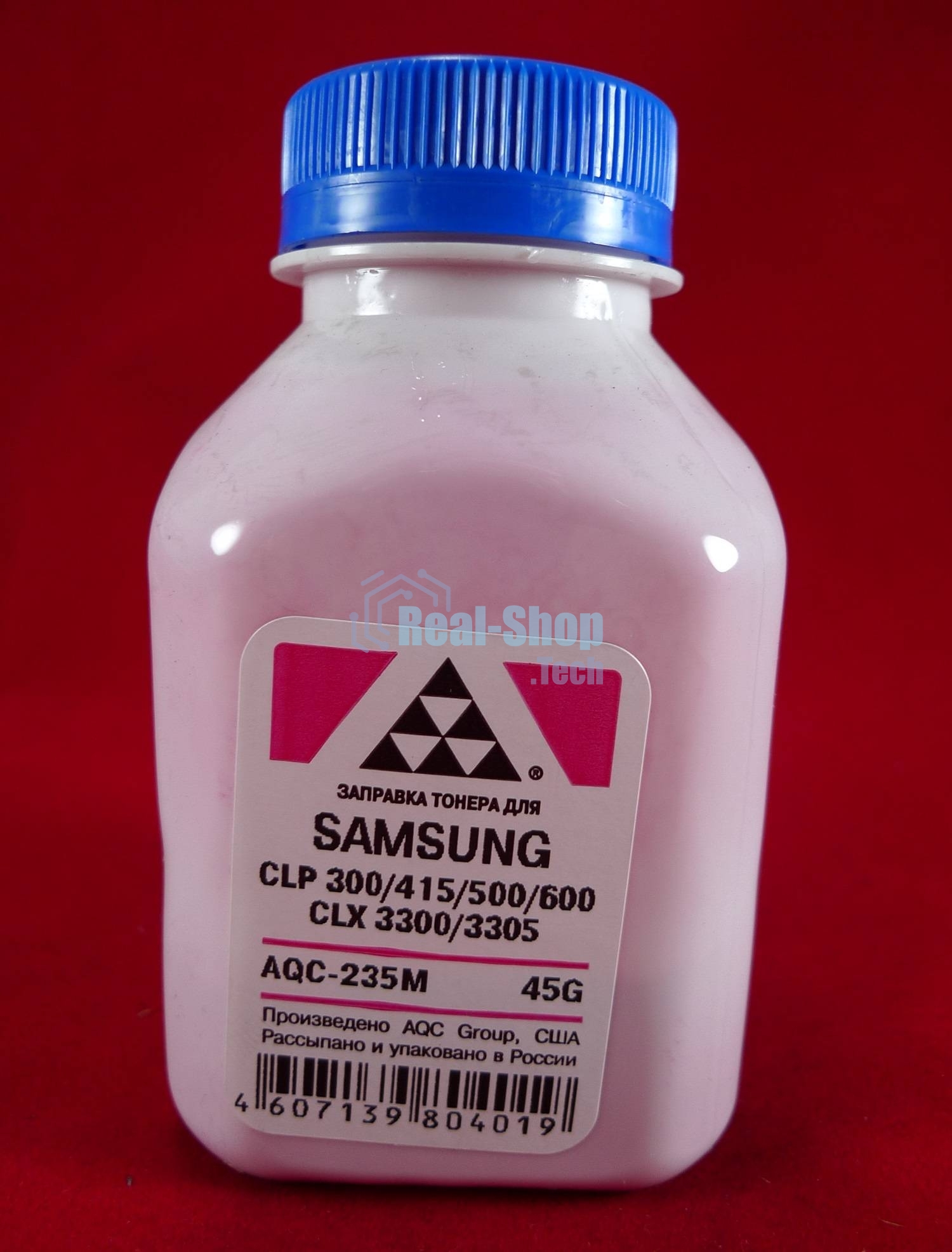 Тонер Samsung CLP 300/315/320/325/360/415/500/510/600/610/660/CLX3300/3305 Magenta, (фл.45г.) AQC фас. Россия