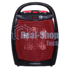 Тепловентилятор Starwind SHV2001, черный/красный, 1600 Вт, 15 м2, термостат