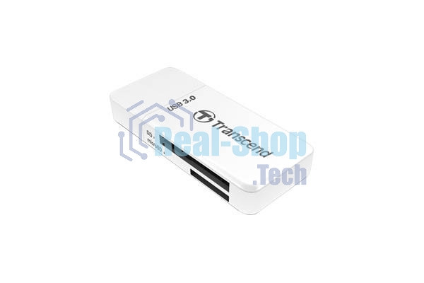 Кард-ридер Transcend RDF5/белый/microSDHC,microSDXC,SDHC,SDXC/USB 3.0/пластик