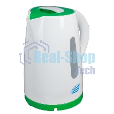 Чайник электрический Великие Реки Томь-1 белый/зеленый