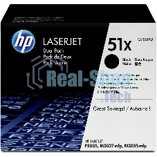 Картридж лазерный HP Q7551XD черный двойная упаковка для LaserJet P3005/M3027mfp/M3035mfp 2 x 13000 стр.