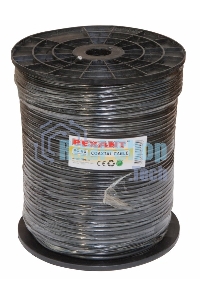 Кабель коаксиальный Rexant RG-6U, 75 Ом, CCS/Al/Al, 64%, бухта 305 м, черный OUTDOOR