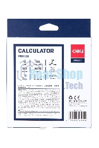 Калькулятор бухгалтерский Deli EM01120 черный 12-разр.