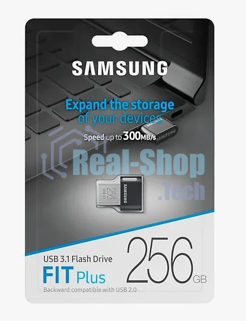 Флешка USB R/W 256Gb USB Drive USB 3.1 Samsung FIT Plus (up to 300Mb/s) (MUF-256AB/APC)