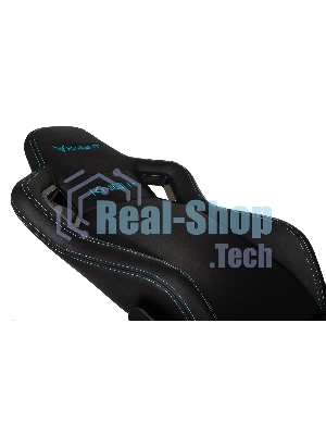 Кресло Knight Outrid Smile черный, экокожа, 120 кг, механизм качания