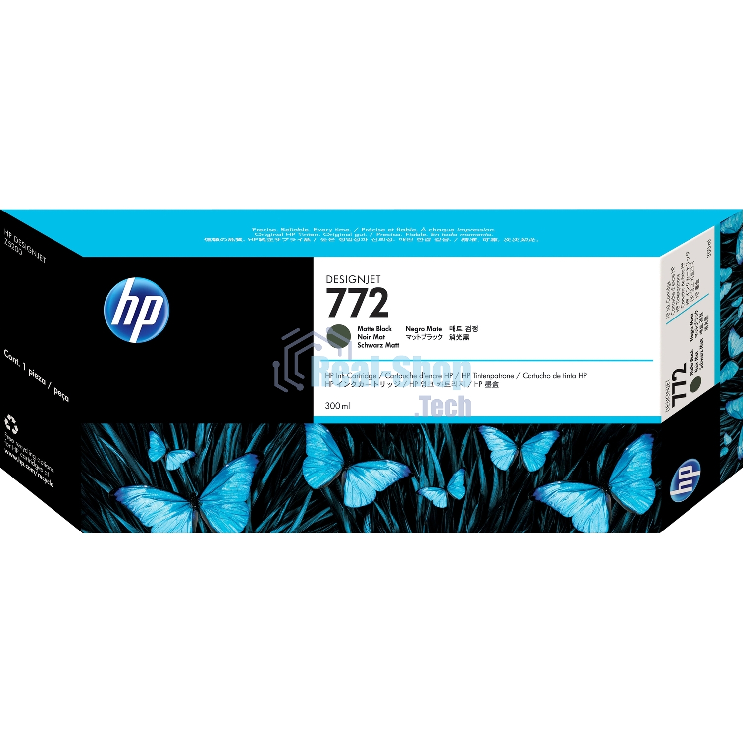 Картридж струйный HP №772 CN635A черный матовый для HP DJ Z5200 (300мл)