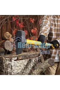 Колун-кувалда Denzel 3000 г, кованая, фибергласовая рукоятка c TPR покрытием, 880 мм