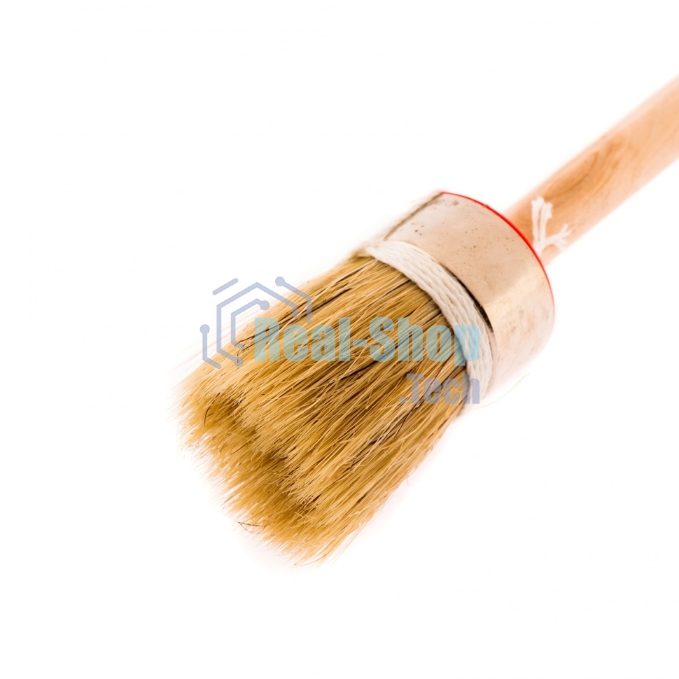 Кисть круглая MTX 82044 Профи №6 30 мм, натуральная щетина, деревянная ручка