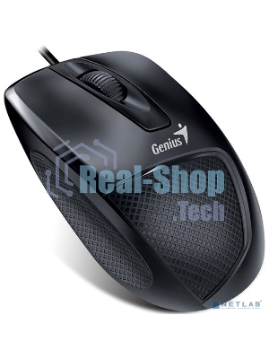 Мышь проводная Genius DX-150X черный, 1000 dpi, USB, кнопки - 3