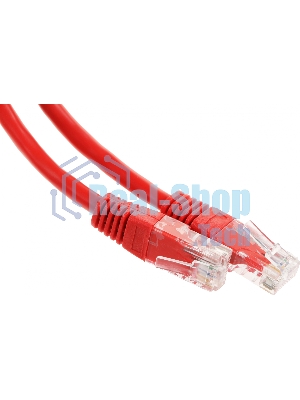 Патч-корд UTP Cablexpert cat.6, 1м, литой, многожильный, красный