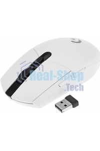 Мышь беспроводная Logitech G304 Lightspeed белый, 12000 dpi, радиоканал, USB, кнопки - 6