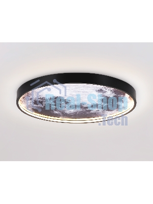 Настенно-потолочный светодиодный светильник Ambrella light FW11112 BK черный 25W LED 3000-6400K D400*38