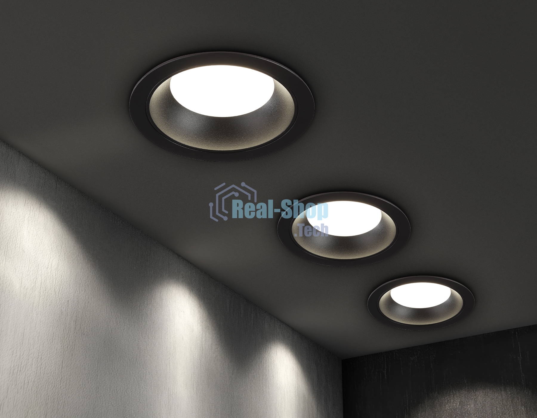 Светильник Ambrella light TN52333 SBK черный песок GX53 max 12W D115*25