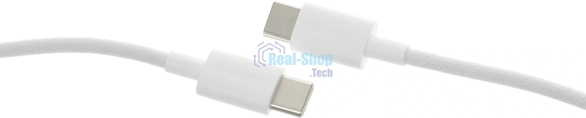 Кабель Xiaomi 3A Braided USB-C to USB-C Cable 1m белый