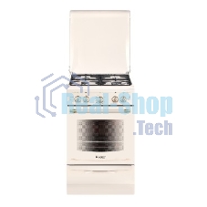 Плита газовая Gefest ПГ 5100-02 0186 бежевый, конфорок 4 шт, духовка 52 л, 50 см x 85 см x 58.5 см