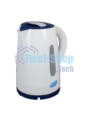 Чайник электрический Великие Реки Томь-1 белый/т.синий