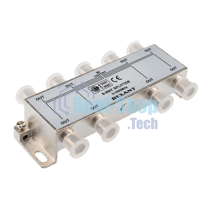 Делитель ТВ Rexant х 8 под F разъем 5-1000 МГц