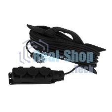 Удлинитель-шнур на рамке Rexant КГ 3х1.5, 30 м, 3 гнезда, морозостойкий, с/з, 16 А, 3500 Вт, IP44 (Сделано в России)