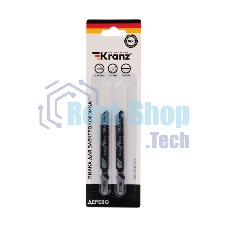 Пилка для электролобзика по дереву Kranz T119B 76 мм 12 зубьев на дюйм 4-30 мм (2 шт./уп.)