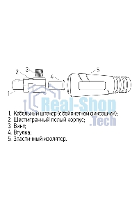 Вилка кабельная (вставка) Rexant модель СКР (шт.) 35-50
