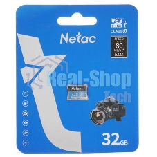 Флеш карта microSDHC 32Gb Netac P500 NT02P500STN-032G-S (без SD адаптера) 80Mb/s
