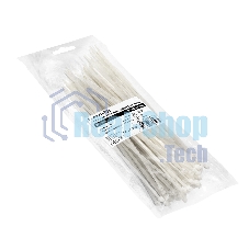 Стяжка (хомут) нейлоновая ExeGate CV66-200x3.6W (нейлон 6.6, 200x3.6 мм, неоткрывающаяся, halogen free, -40°C - +85°C, белая, 100 шт)