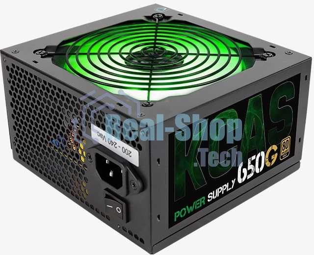 Блок питания Aerocool/Formula KCAS PLUS 650G, Gold 650Вт, 80 PLUS Gold, 120мм, черный