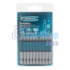 Набор бит Gross PH2х60, сталь S2, 10 шт.